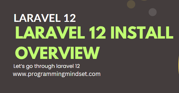 Laravel 12 Features Review and Installation Example  - https://programmingmindset.com/public