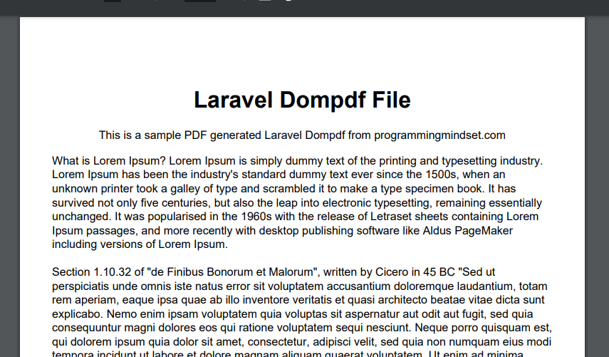laravel 12 dompdf pdf file create - programmingmindset.com